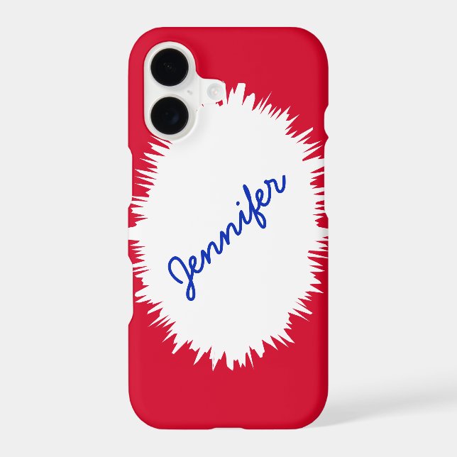 Red, White, and Blue, Personalized Name, (Back)