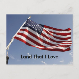 Red White and Blue Postcard