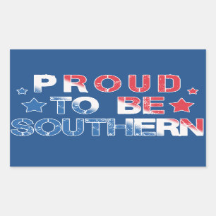 Red, White and Blue "Proud To Be Southern" Sticker