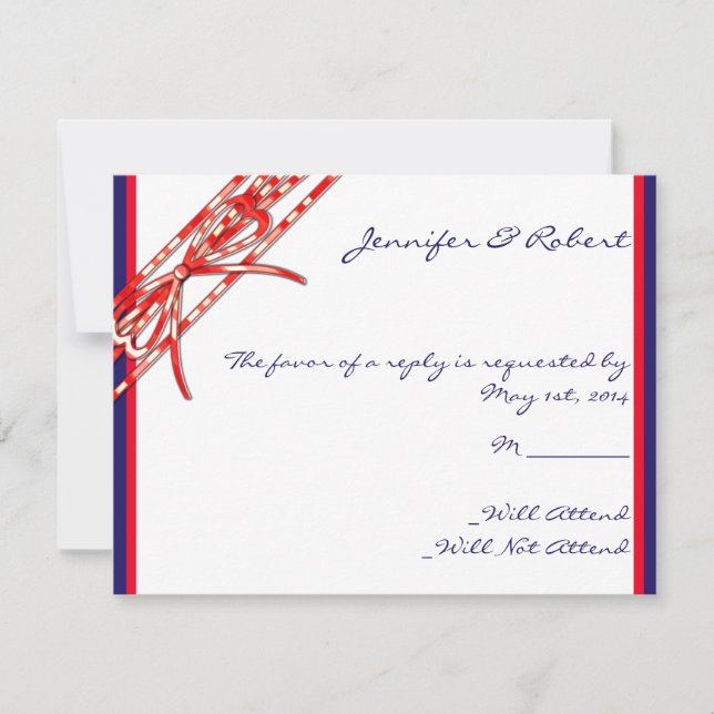 Red White and Blue Response Card (Front)