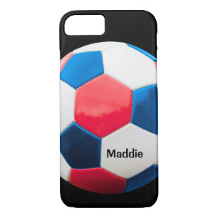 Red White and Blue Soccer Ball, Case-Mate iPhone Case