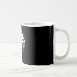 Red White And Blue Soccer Ll Patriotic Fourth Of J Coffee Mug