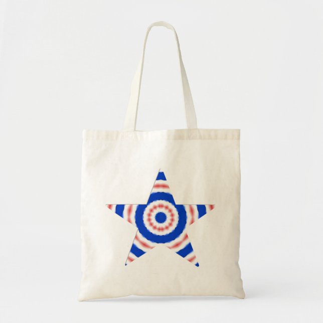 Red White and Blue Star Tote (Front)
