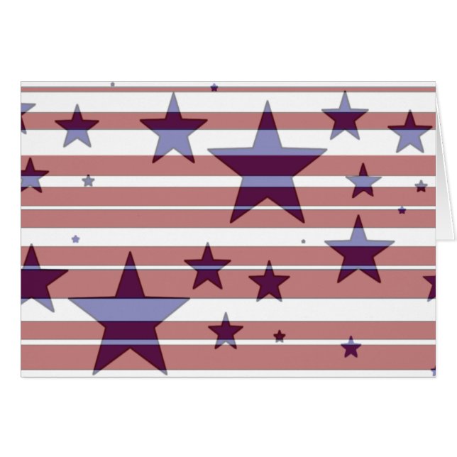 Red, White, and Blue/ Stars and Stripes Design -C- (Front Horizontal)