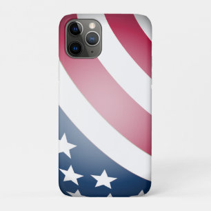 Red, White and Blue Stars and Stripes, USA Flag iPhone 11 Pro Case