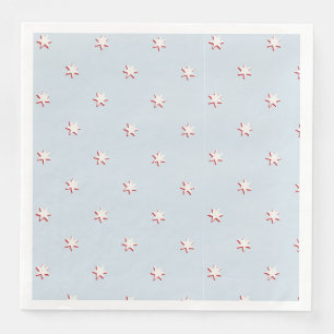 Red White and Blue Stars, Fourth of July Napkin