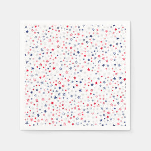 Red, White and Blue  Stars Napkins