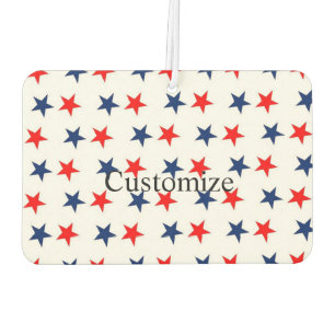 red, white and blue stars patriotic Thunder_Cove Air Freshener