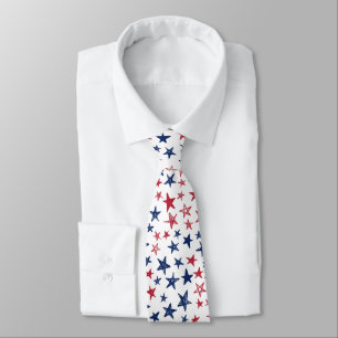 Red, White and Blue Stars  Tie