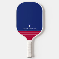 Red White and Blue Stripe Star Personalized Name