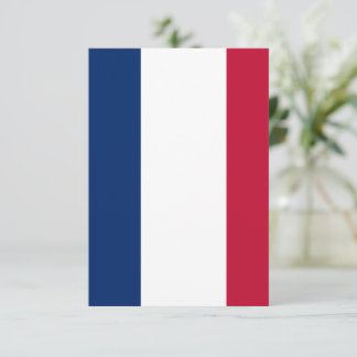 Red White and Blue Stripes Patriotic Blank card