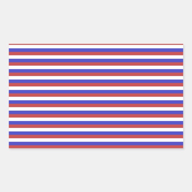 Red, White and Blue Stripes. Sticker (Front)