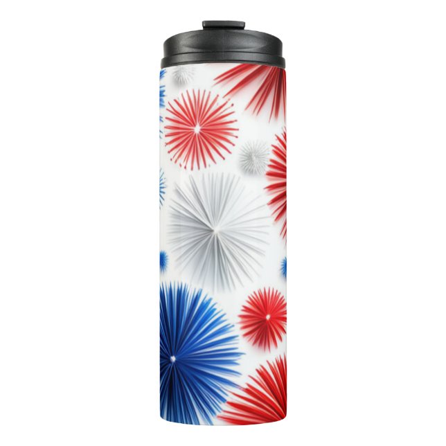 Red, White and Blue Thermal Tumbler (Front)
