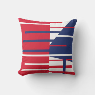 Red, White, and Blue Throw Pillow