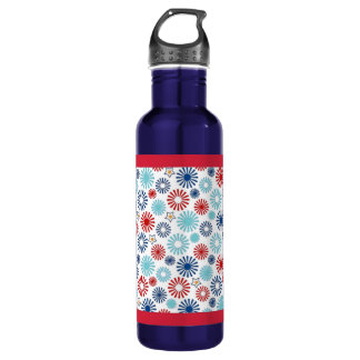 Red White and Blue Water Bottle