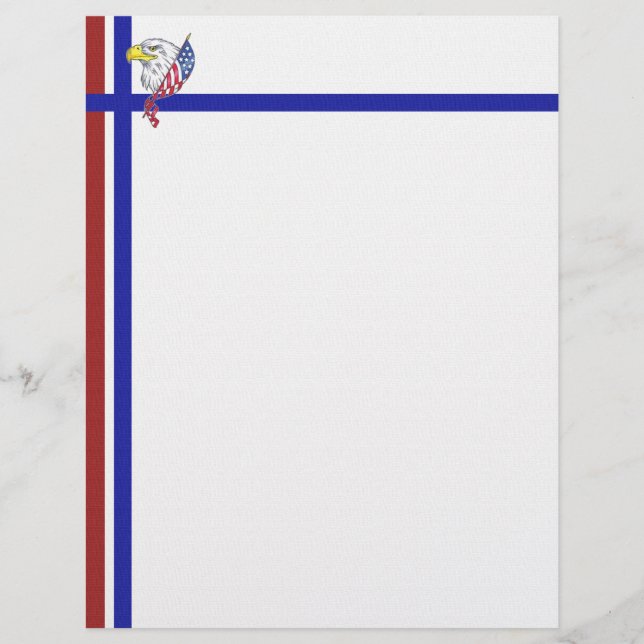 Red White and Blue with Eagle (Front)
