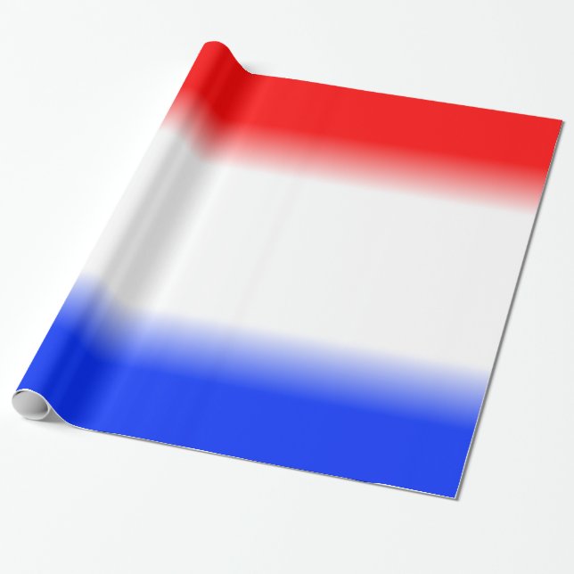 Red White and Blue Wrapping Paper (Unrolled)