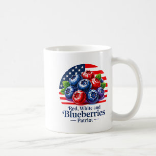 Red White And Blueberries Christian Patriotic  Coffee Mug