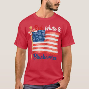Red White and Blueberries Patriot Freedom American T-Shirt