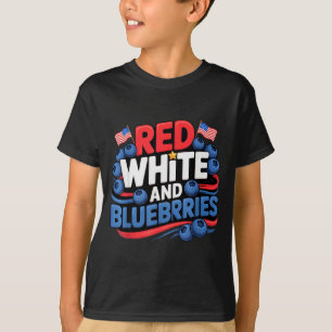 Red, White And Blueberries Patriot  T-Shirt