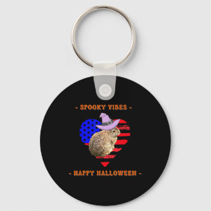 Red White And Boo Funny Halloween Outfit Costumes Keychain