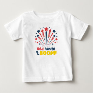 Red White and Boom Kids Baby T-Shirt