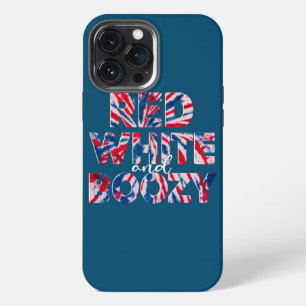 Red White And Boozy Tie Dye American Flag iPhone 13 Pro Max Case