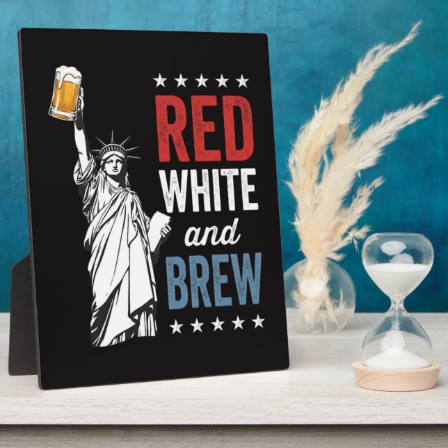 Red White and Brew 250th Anniversary Plaque (Side)