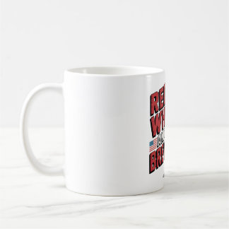 Red White and Brew Beer Mug Art