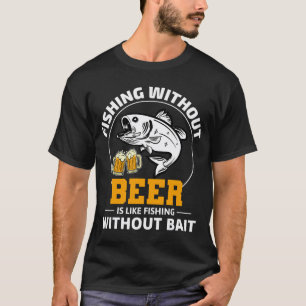 Red White And Bruh American Flag Fishing 4th Of Ju T-Shirt