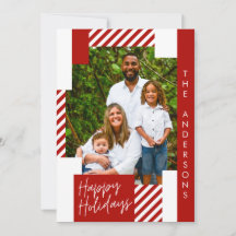 red white and candy cane colourful christmas photo