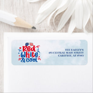 Red White and Cool Return Address