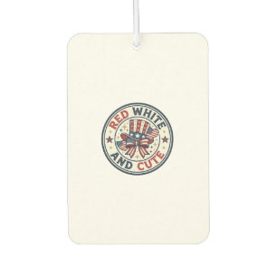 Red White And Cute Patriotic Womens Patriotic Spar Air Freshener