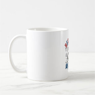 Red White and Feral Patriotic Raccoon Shirt_1 Coffee Mug