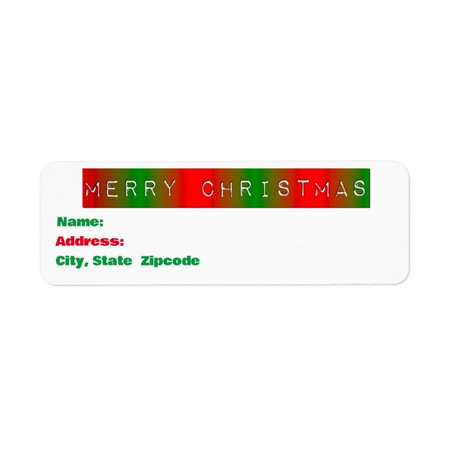 Red, White and Green Abstract Snowflakes (Front)