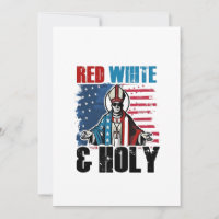Red White and Holy Pope Leo XIV, 4th of July