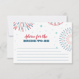 Red, White and I DO Advice Card