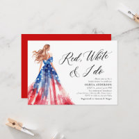 Red White and I Do Bride 4th of July Bridal Shower