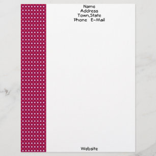 Red,White and Maroon Letterhead Template