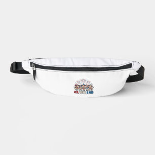 Red White and Moo Patriotic Cow Vintage Shirt_1 Fanny Pack