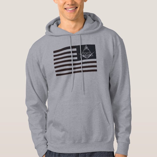red white and paranoid hoodie (Front)