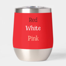 Red, White, and Pink Cooler Cup
