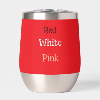 Red, White, and Pink Cooler Cup