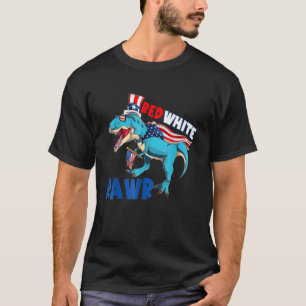 Red White And Rawr 4th Of July Rex Tee