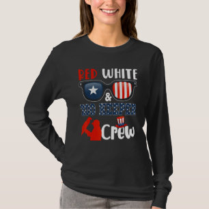 Red White And Zoo Keeper Crew Sunglasses American  T-Shirt