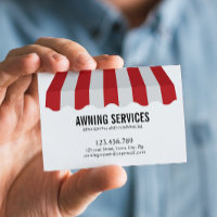 Red  White Awning Services Cleaning Professional