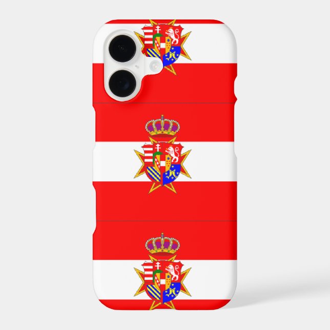 Red White Banner Grand Duchy of Tuscany (Back)