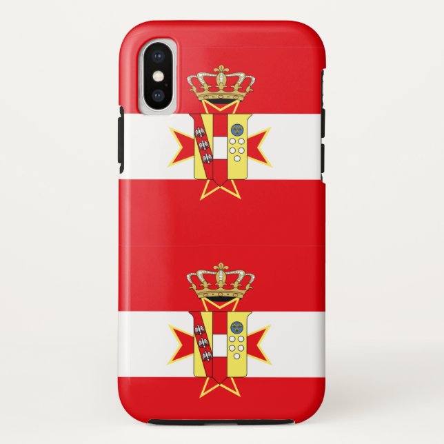 Red White Banner Grand Duchy of Tuscany Case-Mate iPhone Case (Back)