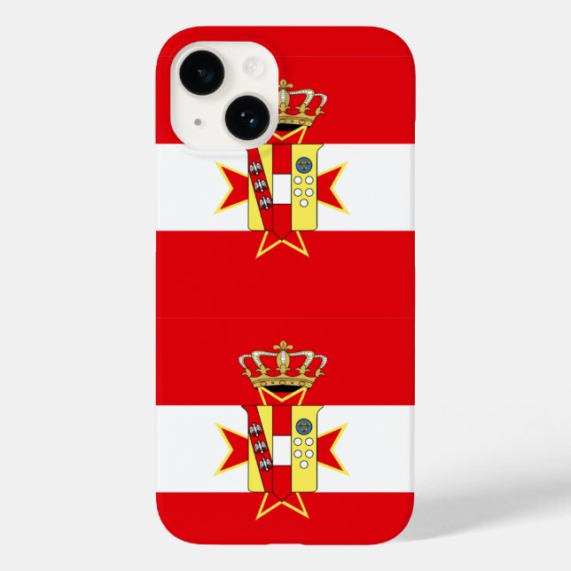 Red White Banner Grand Duchy of Tuscany Case-Mate iPhone Case (Back)