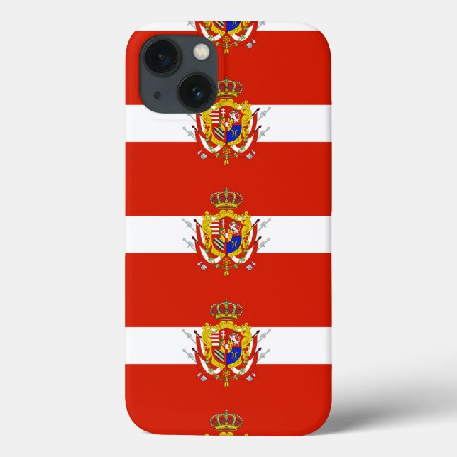 Red White Banner Grand Duchy of Tuscany Case-Mate iPhone Case (Back)
